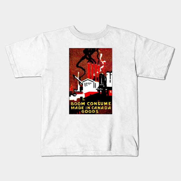 1910 Consume Canadian Goods Kids T-Shirt by historicimage